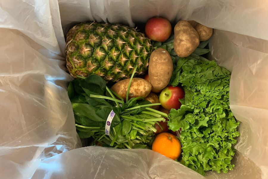 Donating food for Stonegate Community Rotary Club of Etobicoke